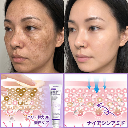 Vitalisys®💎PDRNマルチペプチド マッサージボディローラークリーム — エイジングケア・保湿・肌引き締め＆リフトケア・肌修復・肌トーン均一化・ニキビやシミケア・イボやほくろケア・乾癬による肌トラブルの緩和をサポート —