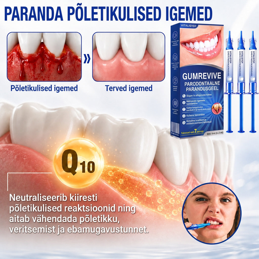 🇪🇪 VITALISYS®🦷 𝑮𝒖𝒎𝑹𝒆𝒗𝒊𝒗𝒆 𝑷𝒂𝒓𝒐𝒅𝒐𝒏𝒕𝒂𝒂𝒍𝒏𝒆 𝒓𝒆𝒈𝒆𝒏𝒆𝒓𝒂𝒕𝒔𝒊𝒐𝒐𝒏𝒊𝒈𝒆𝒆𝒍🍈