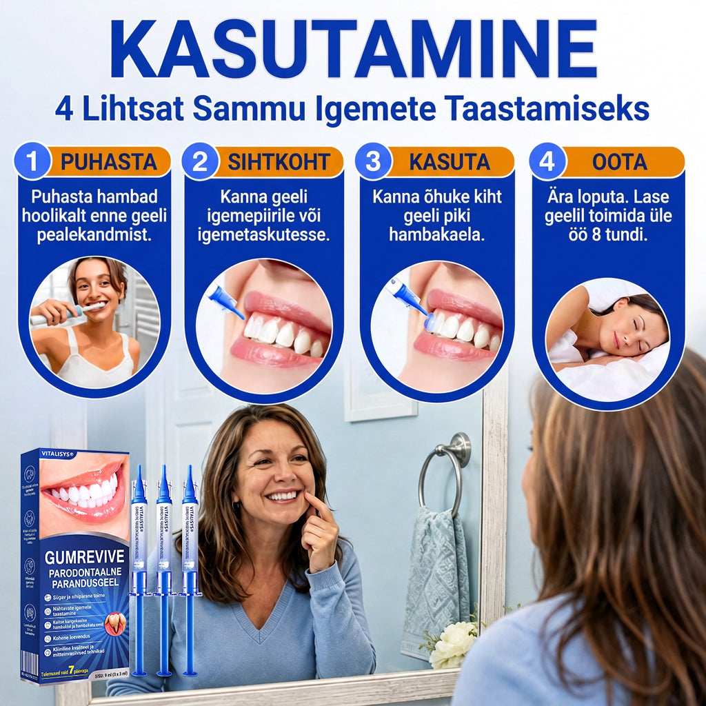 🇪🇪 VITALISYS®🦷 𝑮𝒖𝒎𝑹𝒆𝒗𝒊𝒗𝒆 𝑷𝒂𝒓𝒐𝒅𝒐𝒏𝒕𝒂𝒂𝒍𝒏𝒆 𝒓𝒆𝒈𝒆𝒏𝒆𝒓𝒂𝒕𝒔𝒊𝒐𝒐𝒏𝒊𝒈𝒆𝒆𝒍🍈