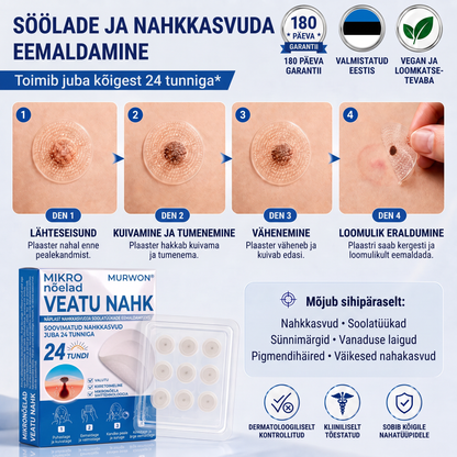👩‍⚕️🎁Ametlik pood | MURWON®  Mikronõeltega plaastrid täiusliku naha saavutamiseks ja nahavigade eemaldamiseks (nahakasvajate, väikeste nahamoodustiste, tüügaste, sünnimärkide, vanuselaikude ja pigmentatsioonihäirete korral)💡