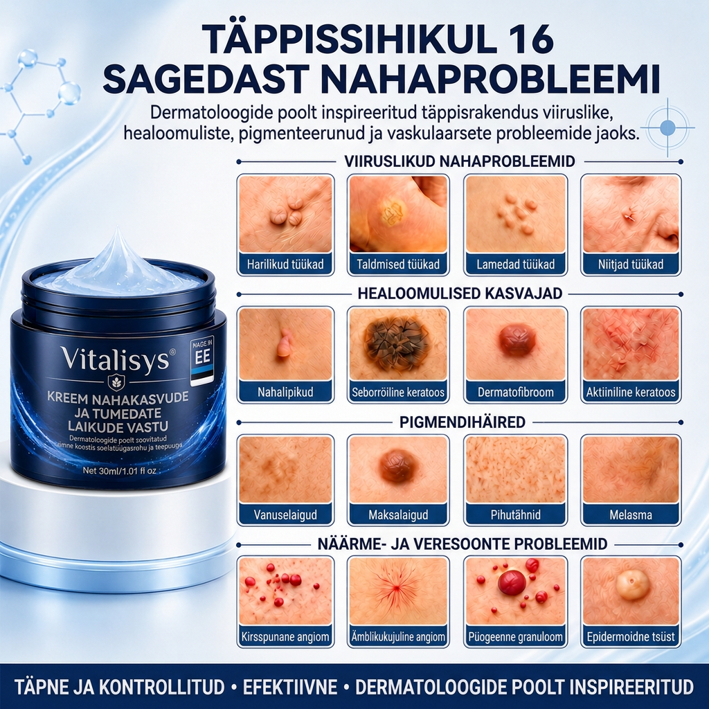 👩‍⚕️✈️ Dermatoloogide soovitatud | Vitalisys® 𝟕-𝐩ä𝐞𝐯𝐚𝐧𝐞 𝐤𝐫𝐞𝐞𝐦 𝐧𝐚𝐡𝐚𝐤𝐚𝐬𝐯𝐚𝐣𝐚𝐭𝐞 𝐣𝐚 𝐭ü𝐥𝐢𝐝𝐞 𝐞𝐞𝐦𝐚𝐥𝐝𝐚𝐦𝐢𝐬𝐞𝐤𝐬 (𝐈𝐥𝐦𝐧𝐞 𝐟𝐨𝐫𝐦𝐮𝐥 – 𝐢𝐥𝐦𝐚 𝐚𝐫𝐦𝐢𝐝𝐞𝐭𝐚)🍈）