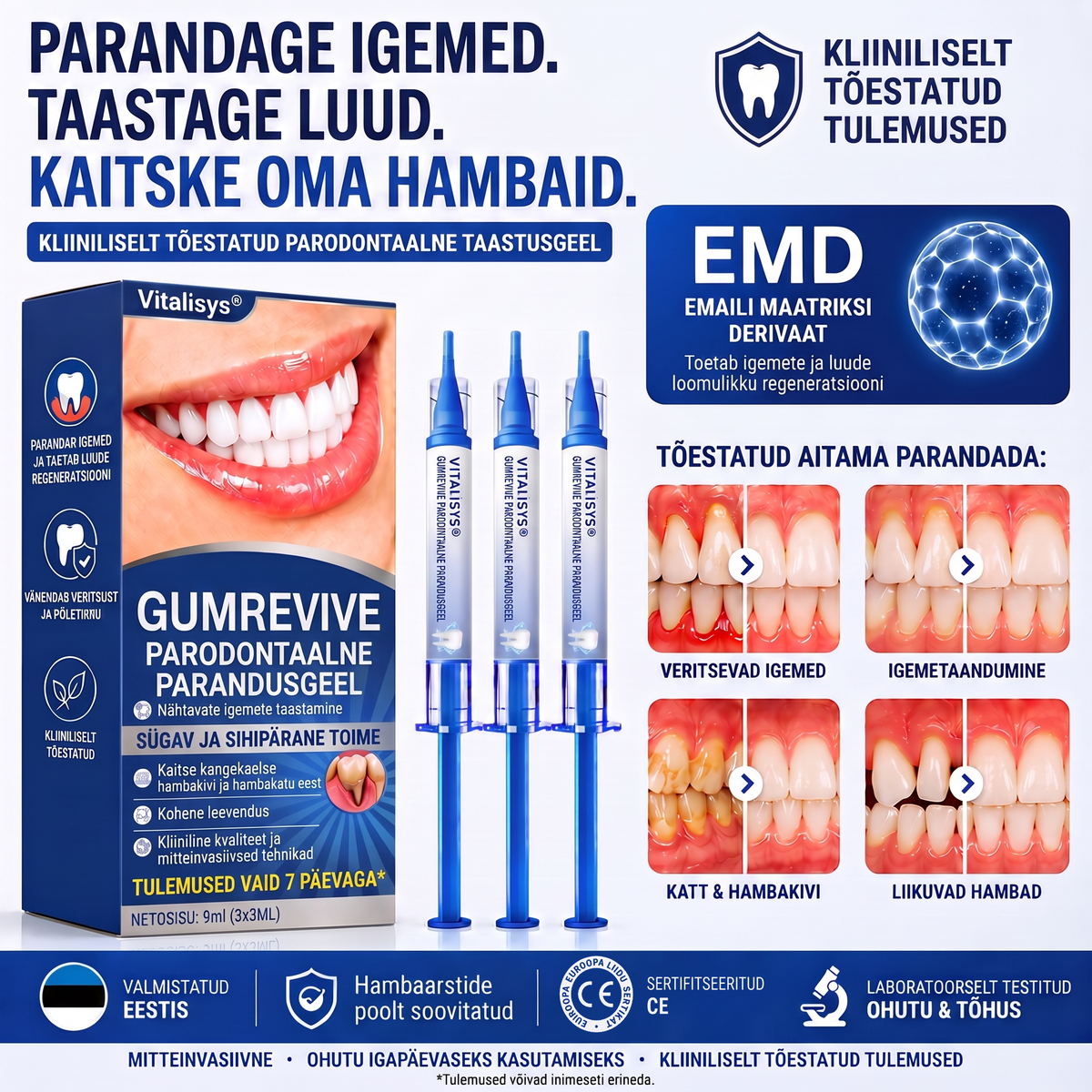 🇪🇪 VITALISYS®🦷 𝑮𝒖𝒎𝑹𝒆𝒗𝒊𝒗𝒆 𝑷𝒂𝒓𝒐𝒅𝒐𝒏𝒕𝒂𝒂𝒍𝒏𝒆 𝒓𝒆𝒈𝒆𝒏𝒆𝒓𝒂𝒕𝒔𝒊𝒐𝒐𝒏𝒊𝒈𝒆𝒆𝒍🍈