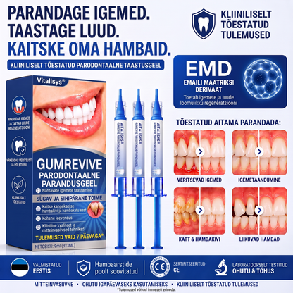 🇪🇪 VITALISYS®🦷 𝑮𝒖𝒎𝑹𝒆𝒗𝒊𝒗𝒆 𝑷𝒂𝒓𝒐𝒅𝒐𝒏𝒕𝒂𝒂𝒍𝒏𝒆 𝒓𝒆𝒈𝒆𝒏𝒆𝒓𝒂𝒕𝒔𝒊𝒐𝒐𝒏𝒊𝒈𝒆𝒆𝒍🍈
